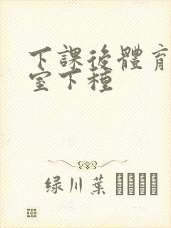 下课后体育器材室下种