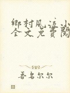 乡村风流小傻子全文免费阅读