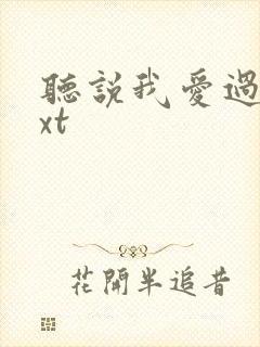 听说我爱过你txt