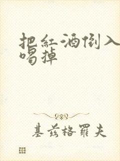 把红酒倒入b里喝掉