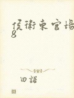 侯卫东官场笔记8