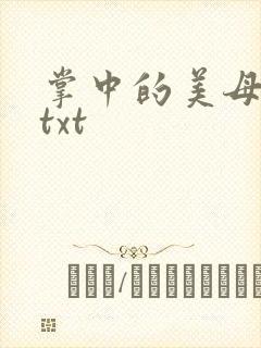 掌中的美母版主txt