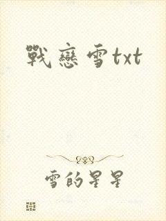 战恋雪txt