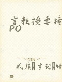言教授要撞坏了PO