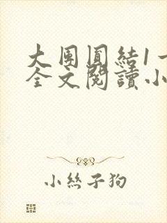 大团圆结1一6全文阅读小说于兜兜