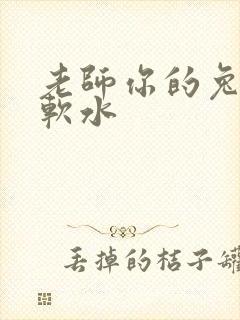 老师你的兔子好软水