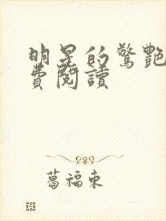 明星的惊艳史免费阅读