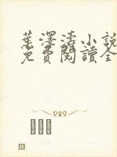 叶泽涛小说全文免费阅读全文