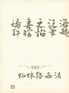 娇妻之泛海之舟许晗怡笔趣阁