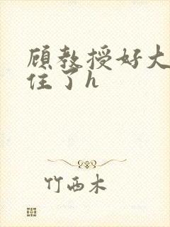 顾教授好大含不住了h