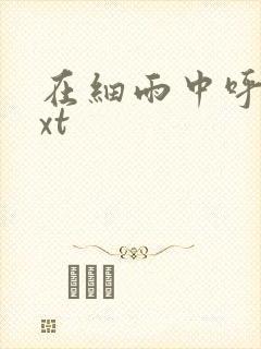 在细雨中呼喊txt