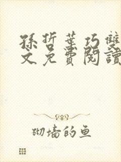 孙哲叶巧双修全文免费阅读笔趣阁