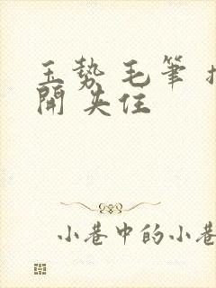 玉势 毛笔 撑开 夹住