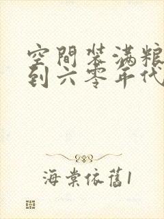 空间装满粮食回到六零年代