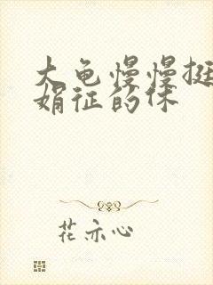 大龟慢慢挺进张娟征的休