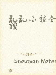 乱乱小说全文阅读