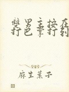 双男主按在怀里打巴掌打到哭