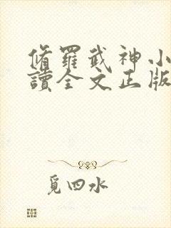 修罗武神小说阅读全文正版