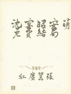 沈宴昭安萌全文免费结局