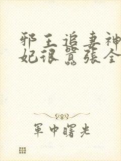 邪王追妻神医狂妃很嚣张全文免费