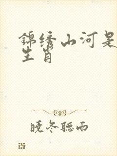 锦绣山河是什么生肖