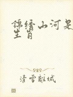 锦绣山河是什么生肖