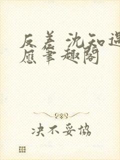 反差 沈知遇晏应笔趣阁