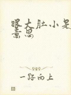 眼大肚小是什么意思