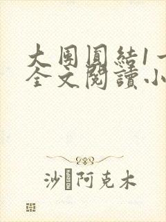 大团圆结1一6全文阅读小说