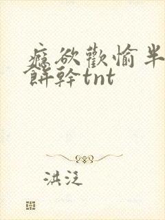 瘾欲欢愉半块小饼干tnt