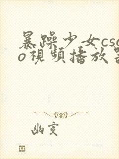 暴躁少女csgo视频播放器推荐