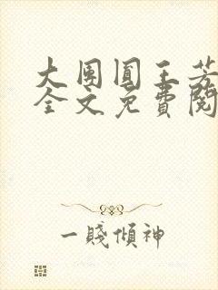 大团圆王芳高敏全文免费阅读