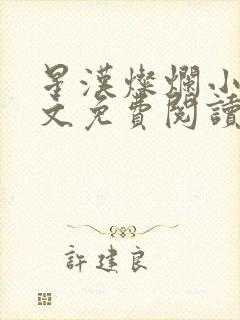 星汉灿烂小说全文免费阅读