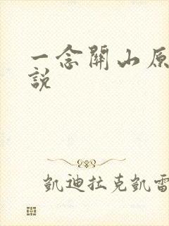 一念关山原著小说