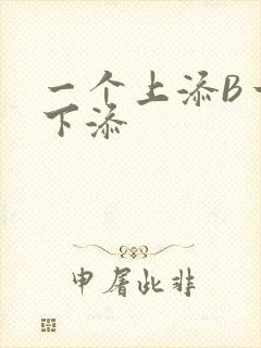 一个上添B一个下添