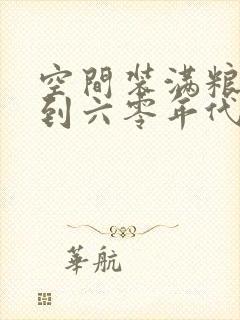 空间装满粮食回到六零年代