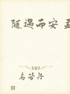 随遇而安 孟非