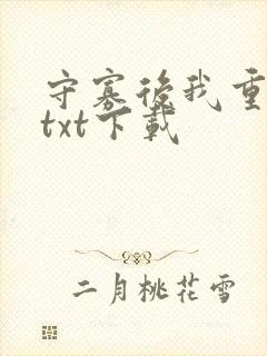 守寡后我重生了txt下载