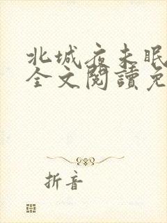 北城夜未眠小说全文阅读免费
