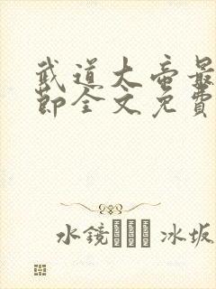 武道大帝最新章节全文免费阅读