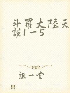 斗罗大陆天狂传说1一5