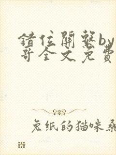 错位关系by东哥全文免费阅读