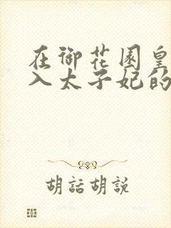 在御花园皇上进入太子妃的小说