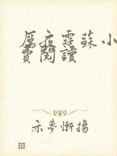 厉夜霆苏小汐免费阅读