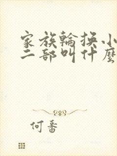 家族轮换小说第二部叫什么名字