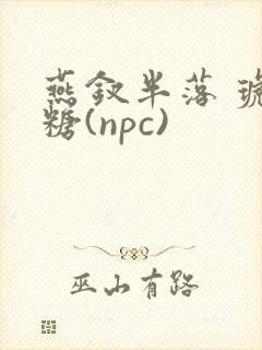 燕钗半落 琥珀糖(npc)