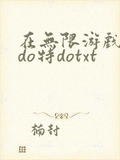 在无限游戏大里do特dotxt