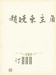 赵晓东主角小说