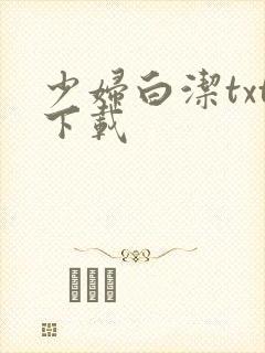 少妇白洁txt下载