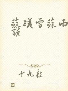 苏映雪苏雨柔小说